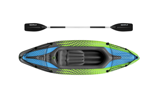 Oceanx Seaflo Inflatable Kayak Solo Green